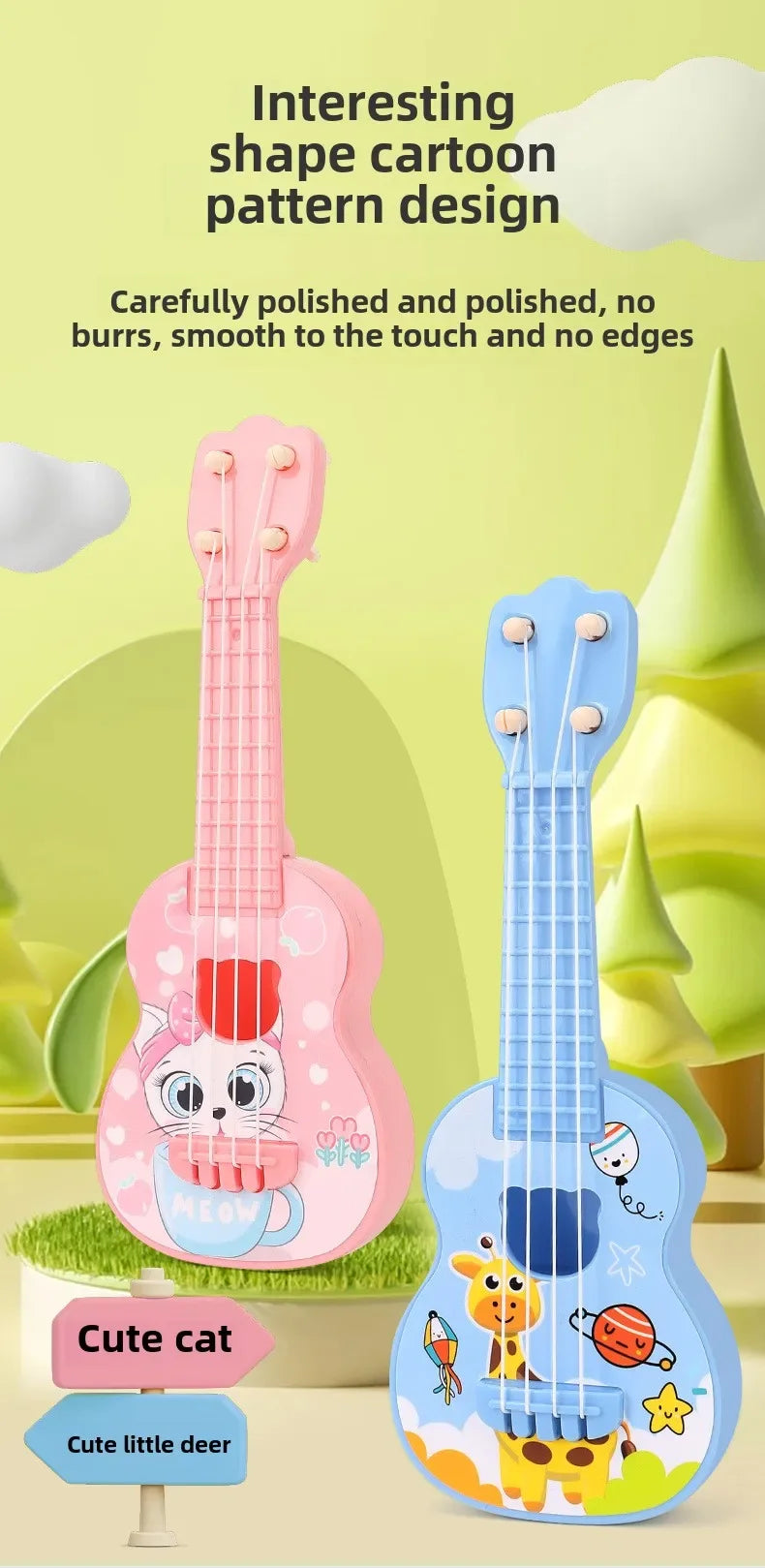 Kids Mini Ukulele Toy with Musical Sounds