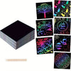 Rainbow Scratch Paper Art Set with Bamboo Stylus