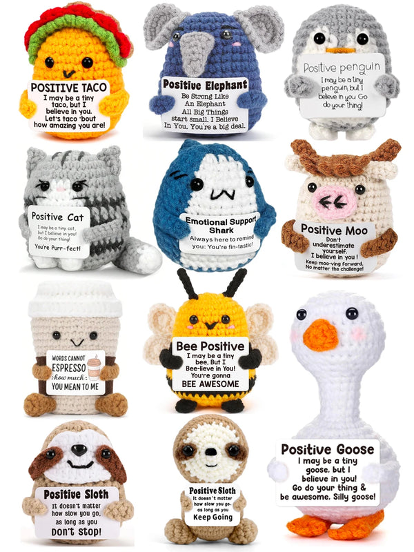 Positive Energy Crochet Animal Gift