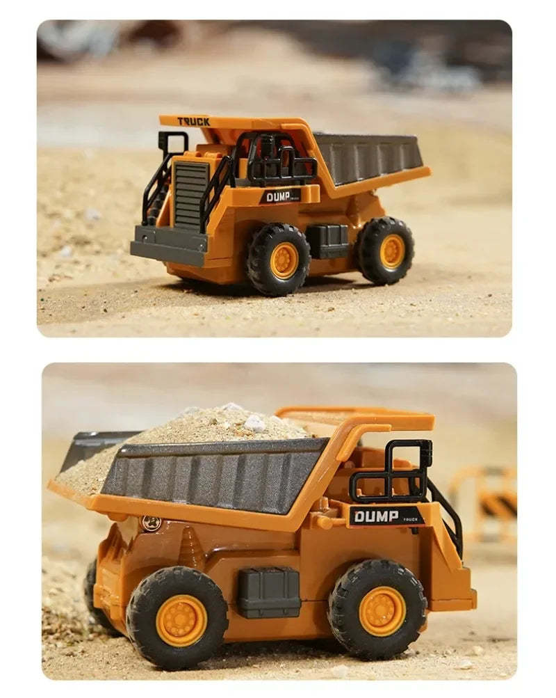 1:64 Scale Remote Control Engineering Vehicle with Lights and Sounds