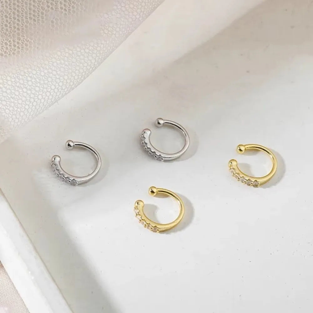 Adjustable Hypoallergenic Fake Nose Ring in Silver or Gold