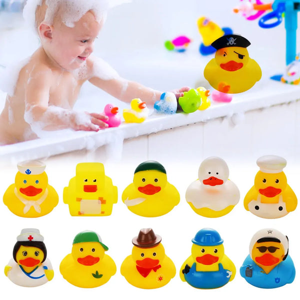 Classic Rubber Duck Bath Toy for Toddlers