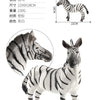 Realistic Wild Animal Figures - Leopard, Tiger, Lion, Elephant, Zebra Set