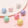Galaxy Acrylic Beads for Jewelry Making – Round Spacer Beads in Candy Colors