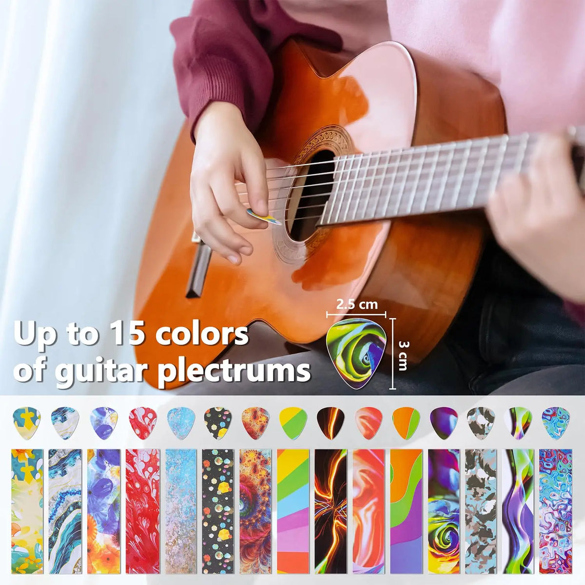 Guitar Pick Punch Kit with 15 Blank Pick Strips