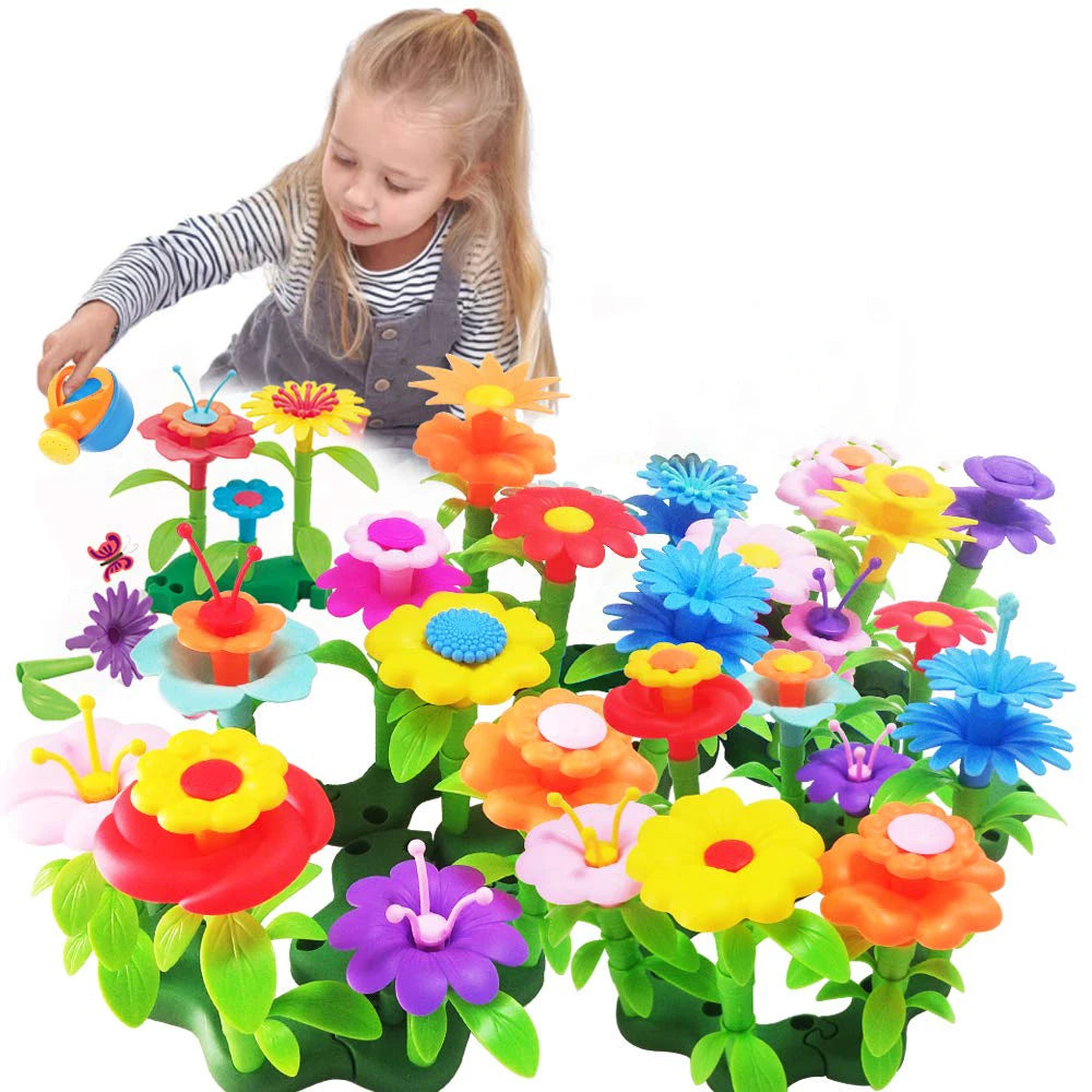 Creative Flower Garden Building Playset for Kids