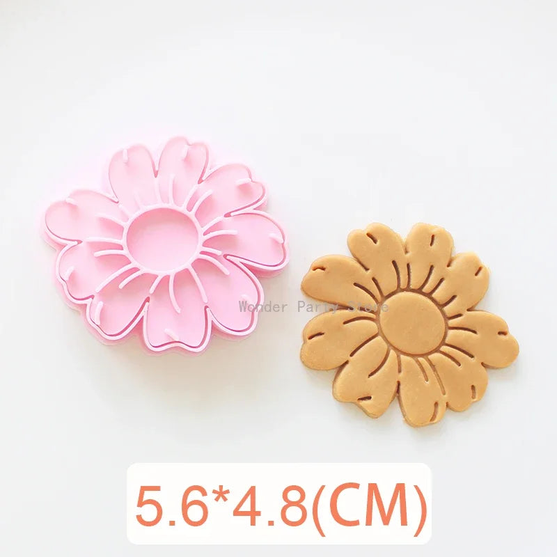 Floral Cookie Stamp & Cutter Set