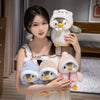 Adorable Kawaii Penguin Plush Toy with Hat and Scarf - 25cm Soft Stuffed Animal