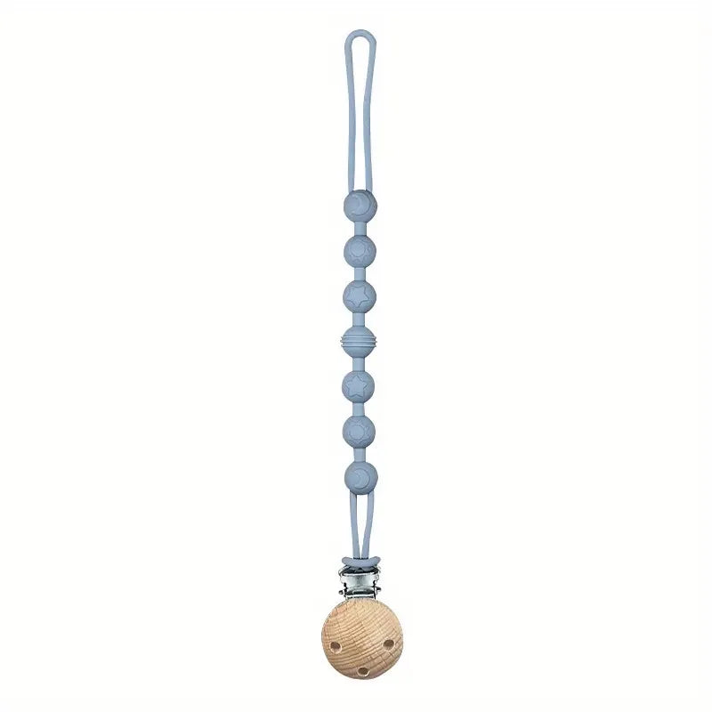 Silicone Baby Pacifier Clip with Teether