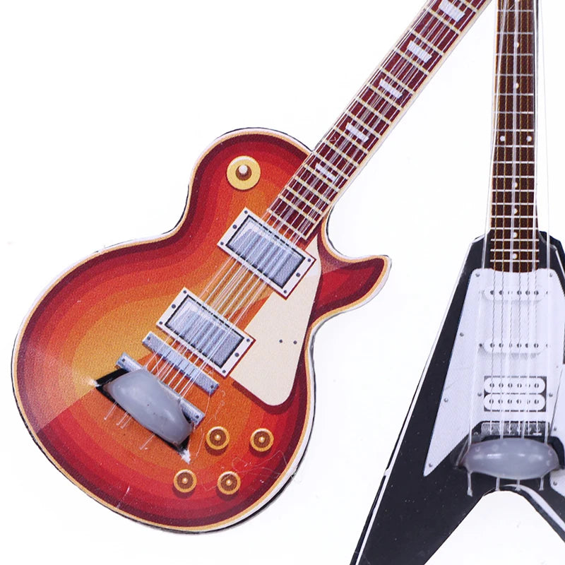Miniature Electric Guitar for Dollhouse Decor