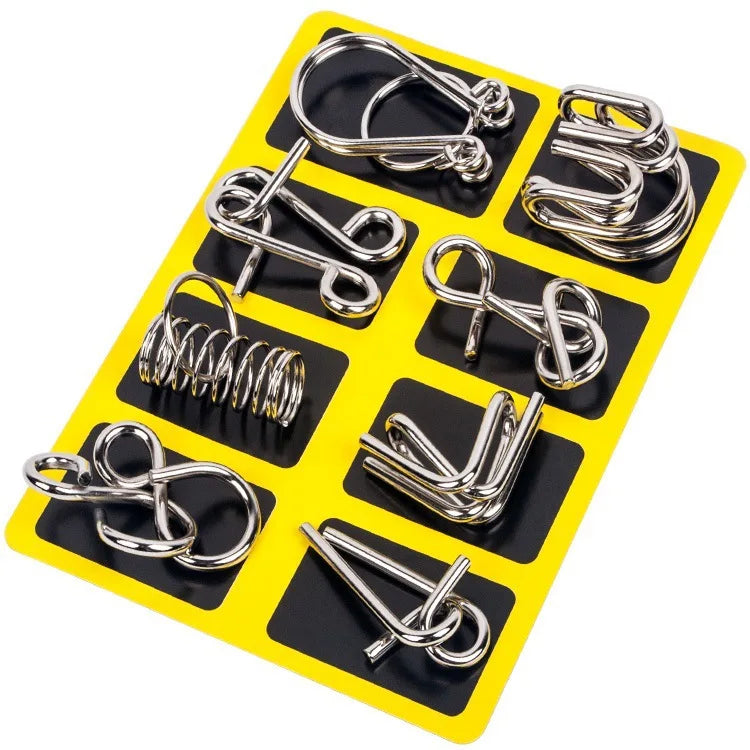 Metal Wire Puzzle Brain Teaser – Disentanglement IQ Game for All Ages