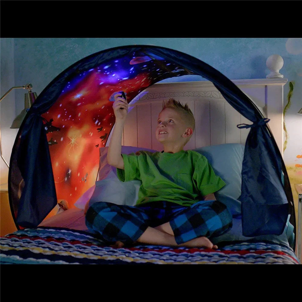 Kids Pop-Up Play Tent with Soothing Light