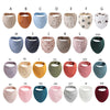 Organic Cotton Muslin Baby Bib with Bandana Style