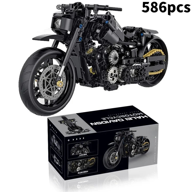Motorcycle Building Blocks Set for Kids