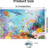 A 100-piece jigsaw puzzle featuring various sea animals and dinosaurs.