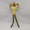 A plush doll resembling L Lawliet from Death Note, standing and posing with arms raised.