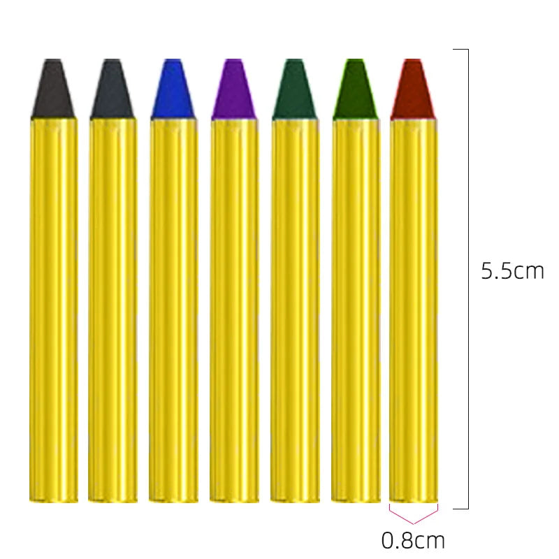 Non-Toxic Face Paint Crayons Set - Safe Face & Body Art for Halloween, Cosplay & Festivals