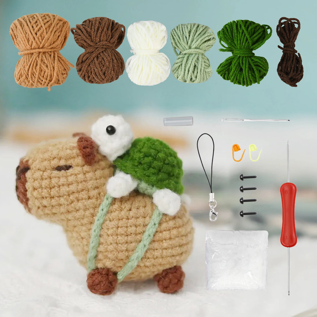 Capybara Crochet Kit for Beginners