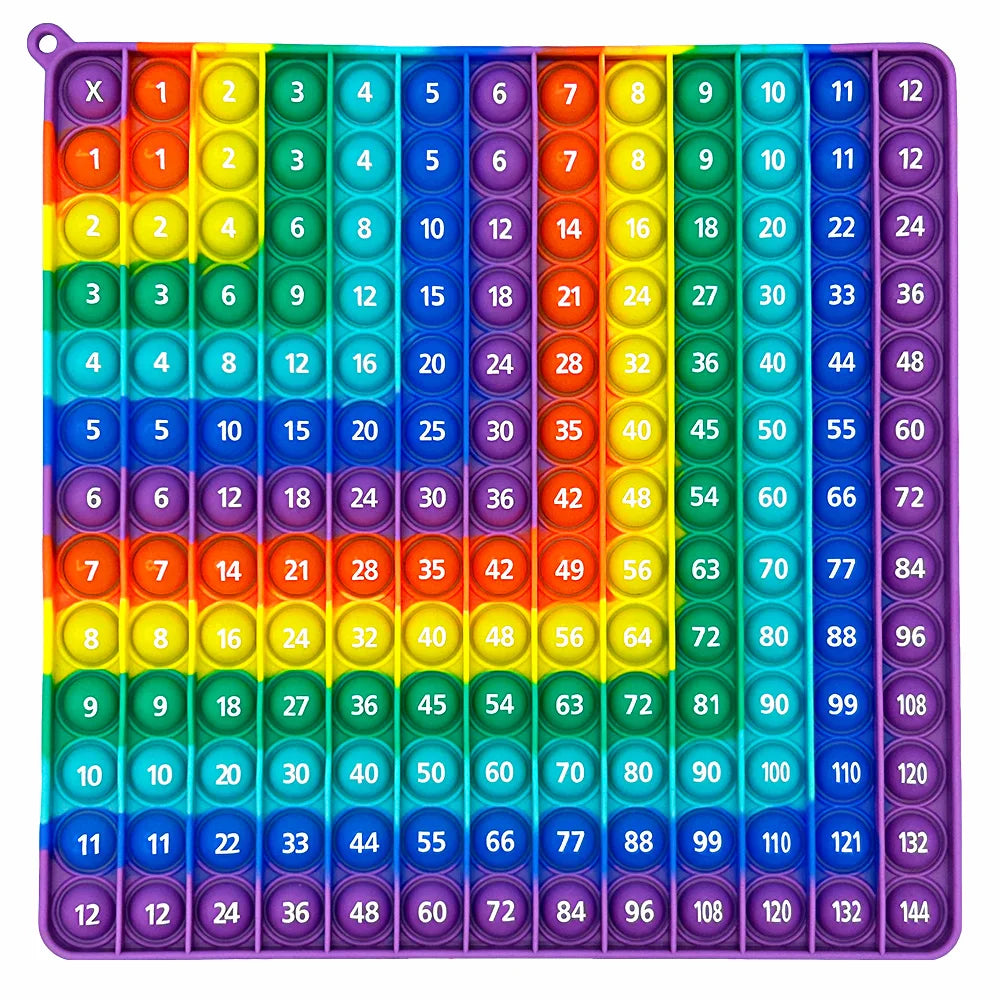 Rainbow Math Fidget Popper – Multiplication & Addition Practice Tool