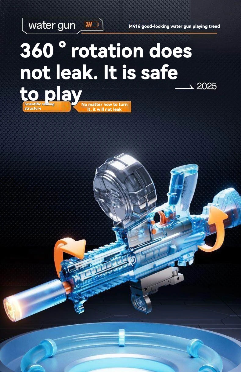 M416 Electric Water Gun with Rapid-Fire Action