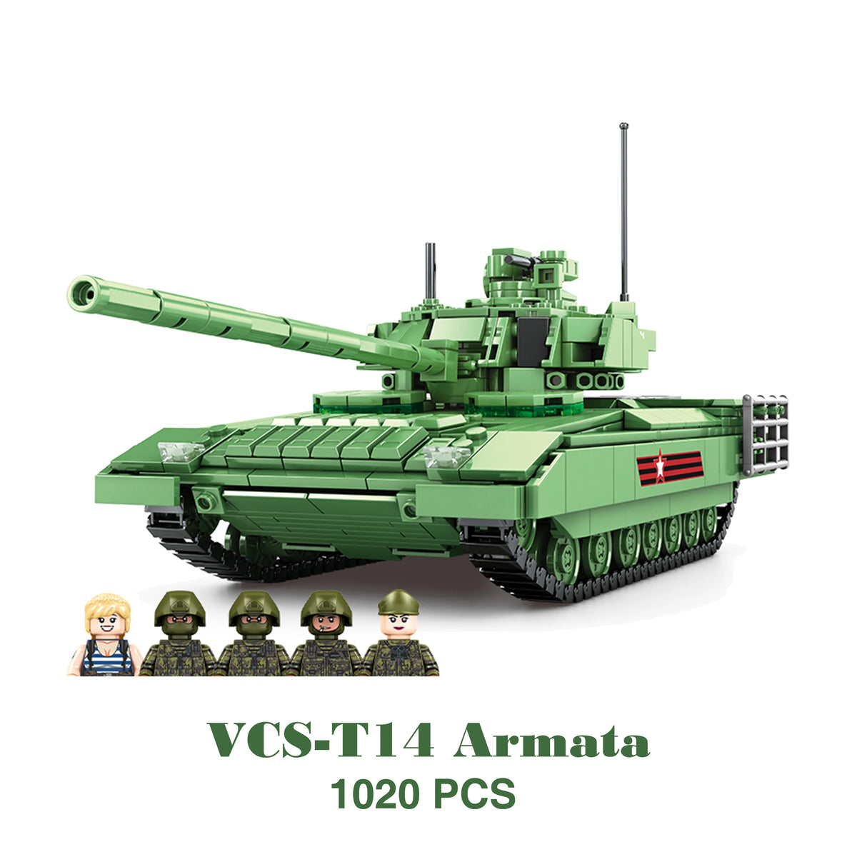 Military Hummer Tank Building Blocks Set