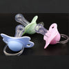 Silicone Baby Pacifier with Flower Design and Protective Cover