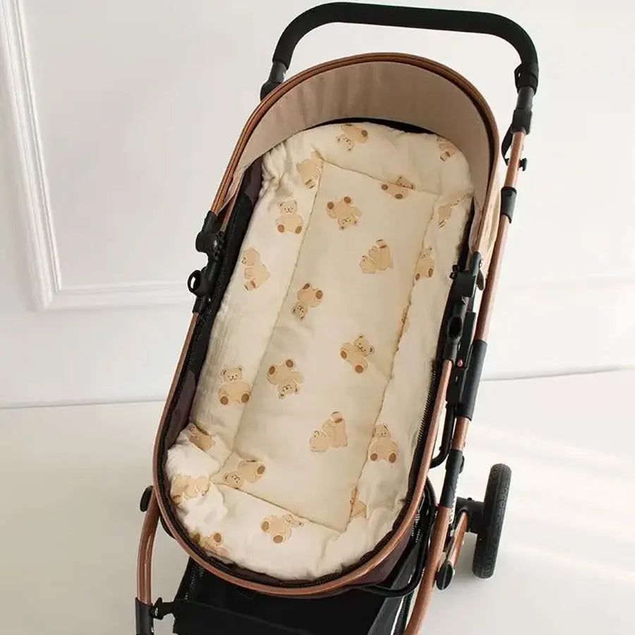Cozy Cartoon Bear Baby Stroller Seat Cushion