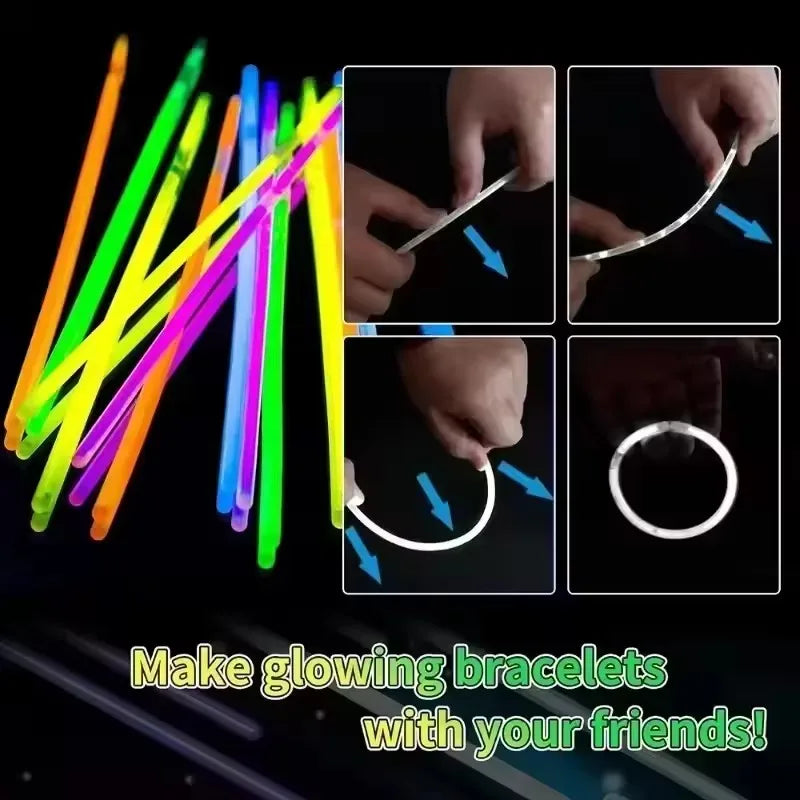 Multicolor Glow Sticks for Parties and Events
