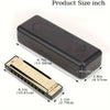 10-Hole Diatonic Harmonica in C with Storage Case