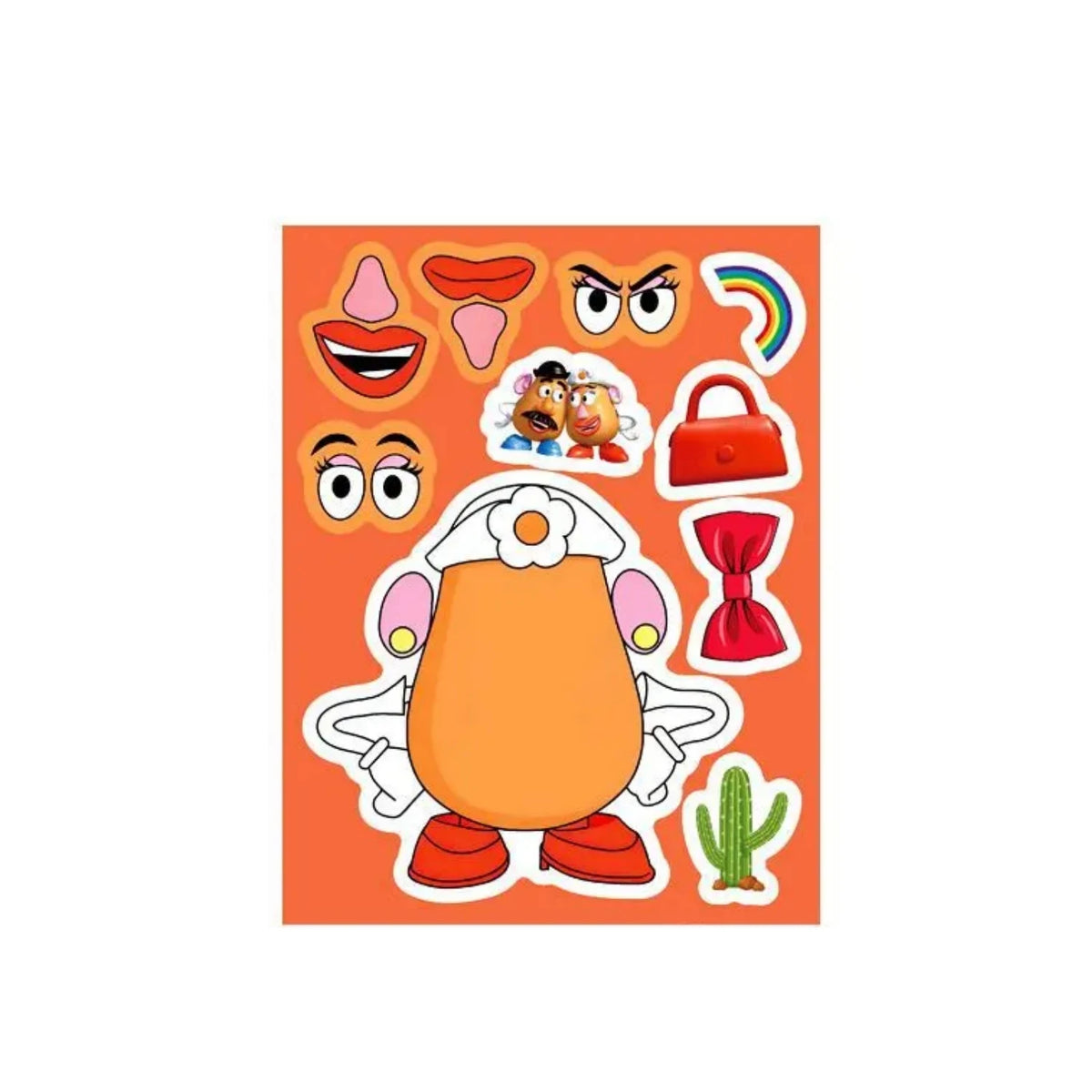 Toy Story Make a Face Sticker Set - Reusable Puzzle Stickers for Kids
