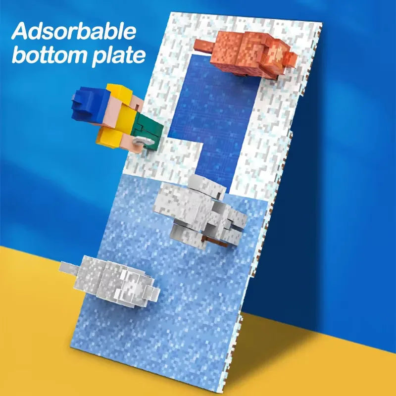 Magnetic Building Block Base Plates for Creative Play