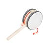 Wooden Hand-Cranked Rattle Drum for Early Music Education