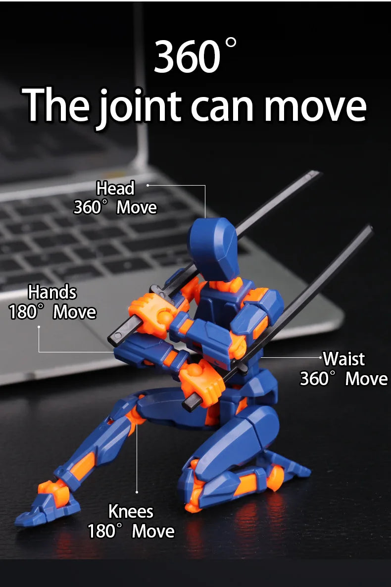 3D Articulated Action Figure Building Toy