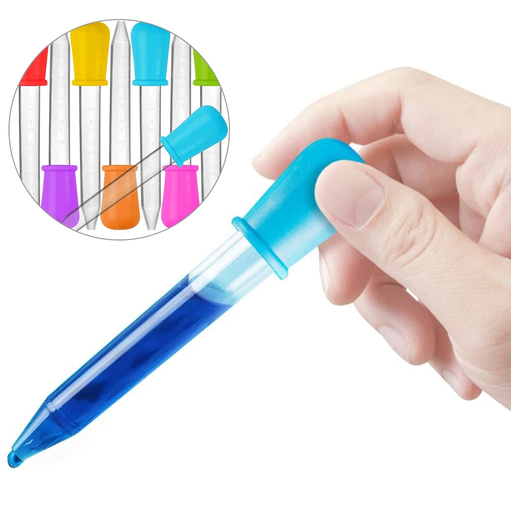 5ml Silicone Pipette Droppers for Liquid Transfer (Set of 5)