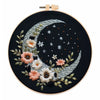 Butterfly & Moon Embroidery Kit with Floral Border