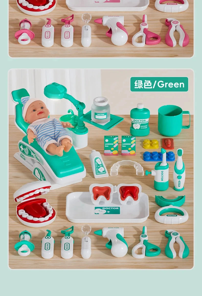 Kids Doctor Pretend Play Medical & Dental Kit