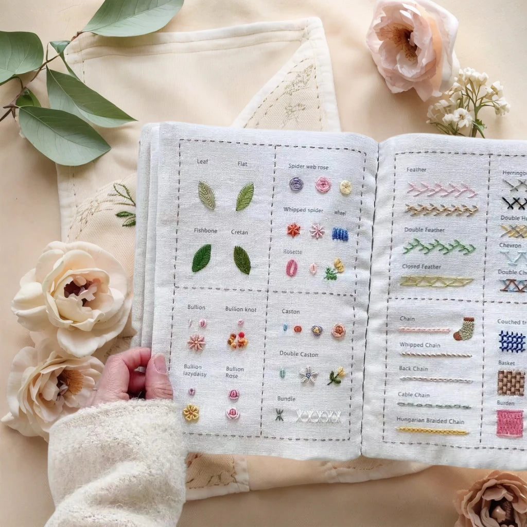 Hand Embroidery Stitches Guide Book for Beginners