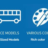Pull-Back Mini Bus Toy with Openable Doors