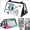 High-Contrast Tummy Time Baby Mirror with Crinkle Cloth Book and Teether