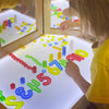 Montessori Transparent Number Set for Light Table Learning