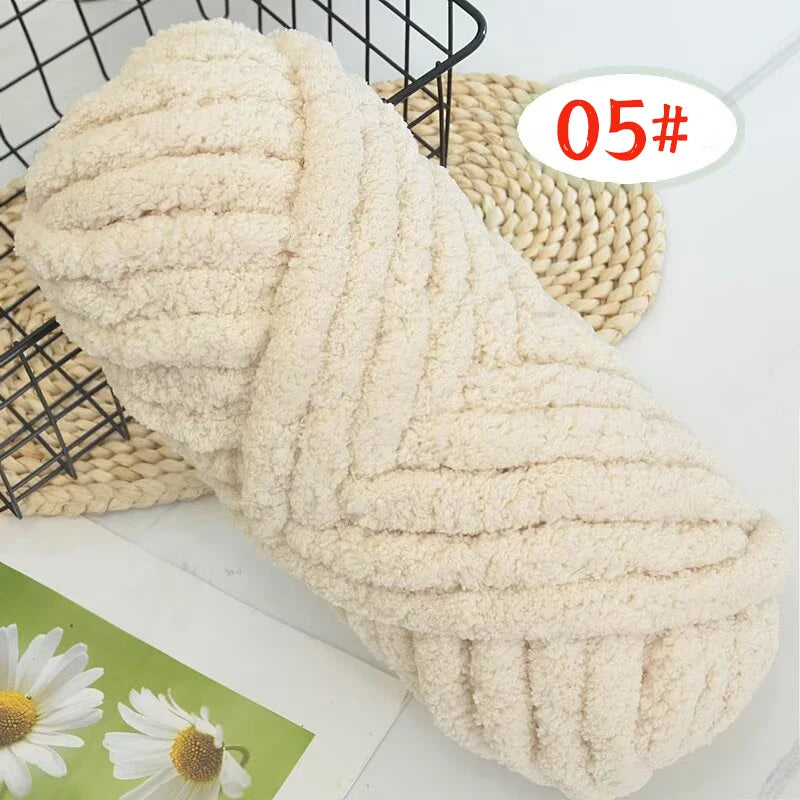 Extra Thick Chenille Yarn for Hand Knitting