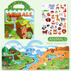 Reusable Sticker Book for Kids with Multi-Scene Bubble Jelly Stickers