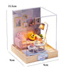 DIY Miniature Wooden Dollhouse Kit with LED Lighting