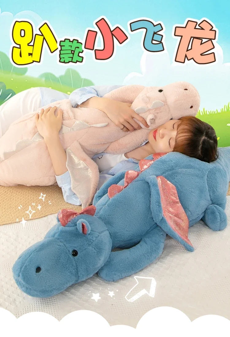 Cute Dragon Plush Pillow – Soft Stuffed Animal for Kids & Adults