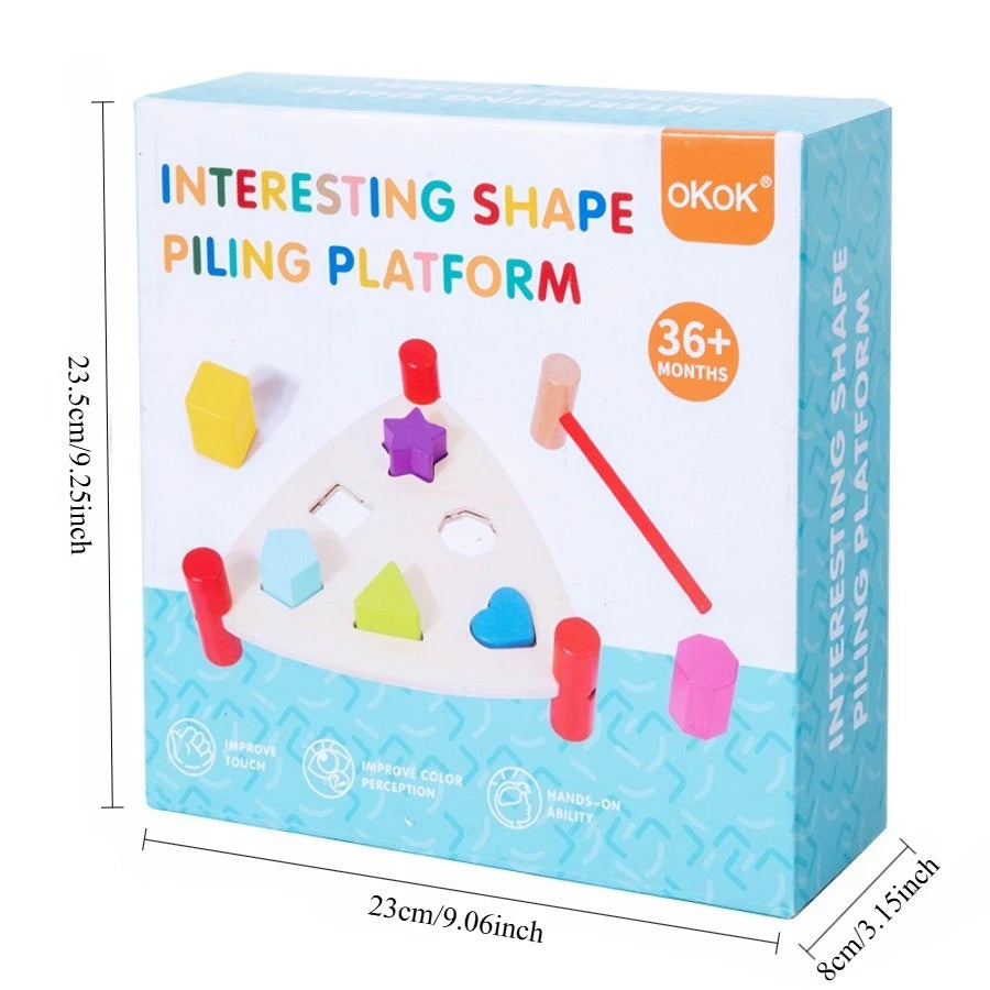 Pounding Bench Hammering Toy with Color Sorting