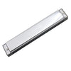 Silver 24-hole tremolo harmonica in a protective case