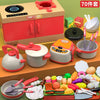 Kids Pretend Play Kitchen Set with Pots and Accessories