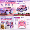 Pink Remote Control Drift Car with Lights and Sound Effects