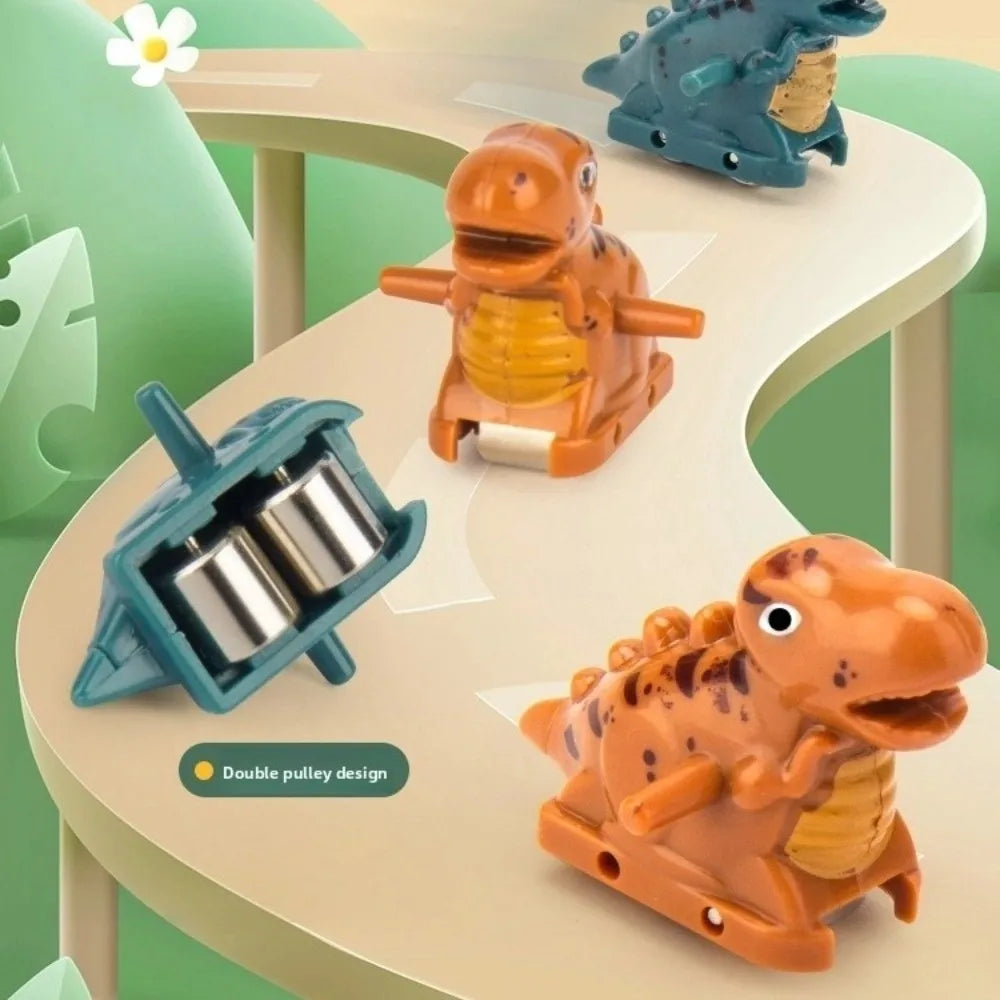 Electric Dinosaur Race Track Toy with Lights and Music