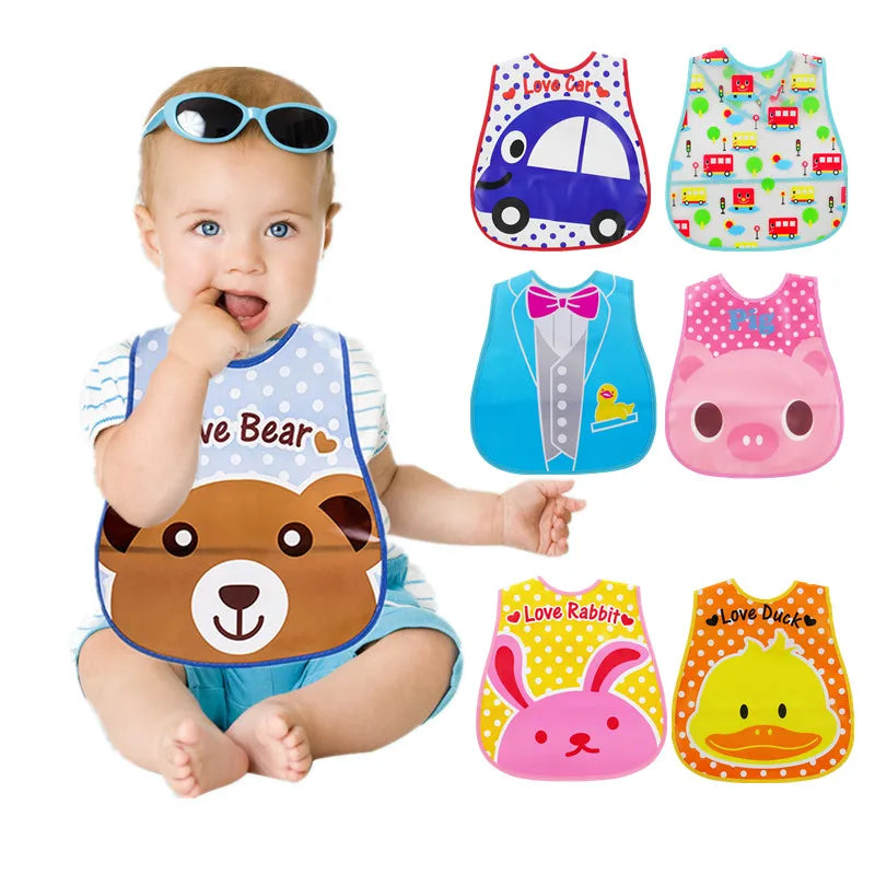 Baby Feeding Bib with Catch Pocket
